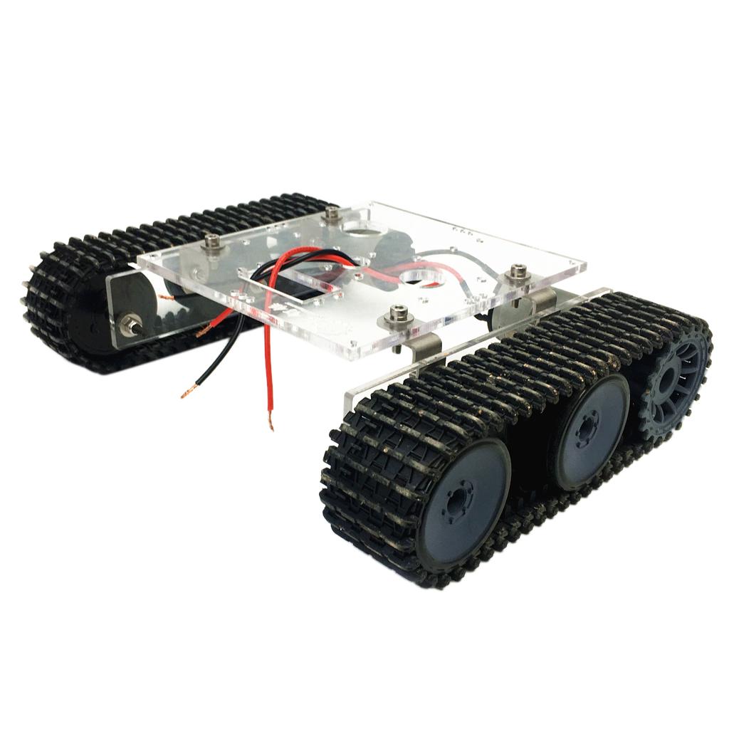Acrylic Alloy Tank Chassis Tra - Tracked Robot Chassis review and price