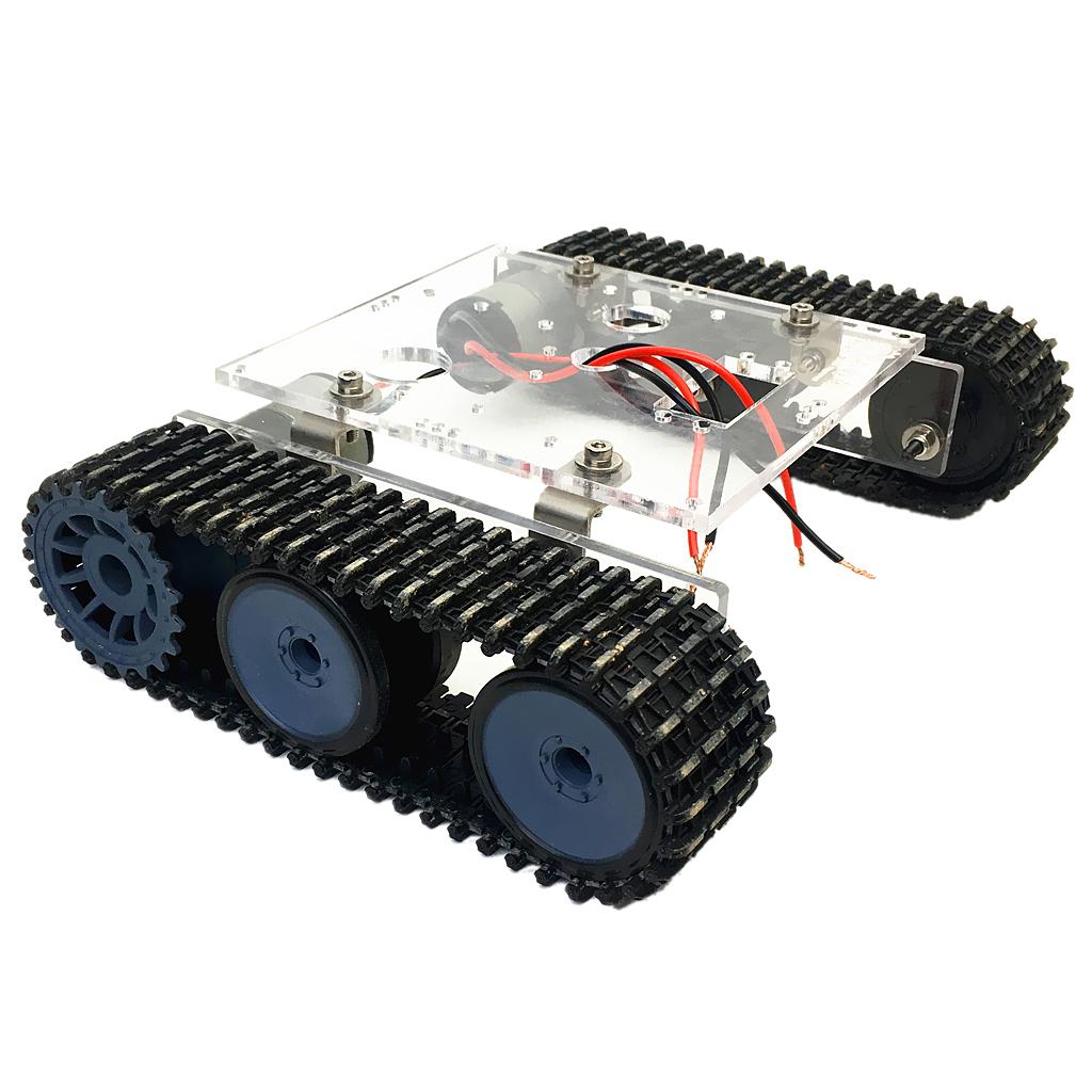 Acrylic Alloy Tank Chassis Tra - Tracked Robot Chassis review and price