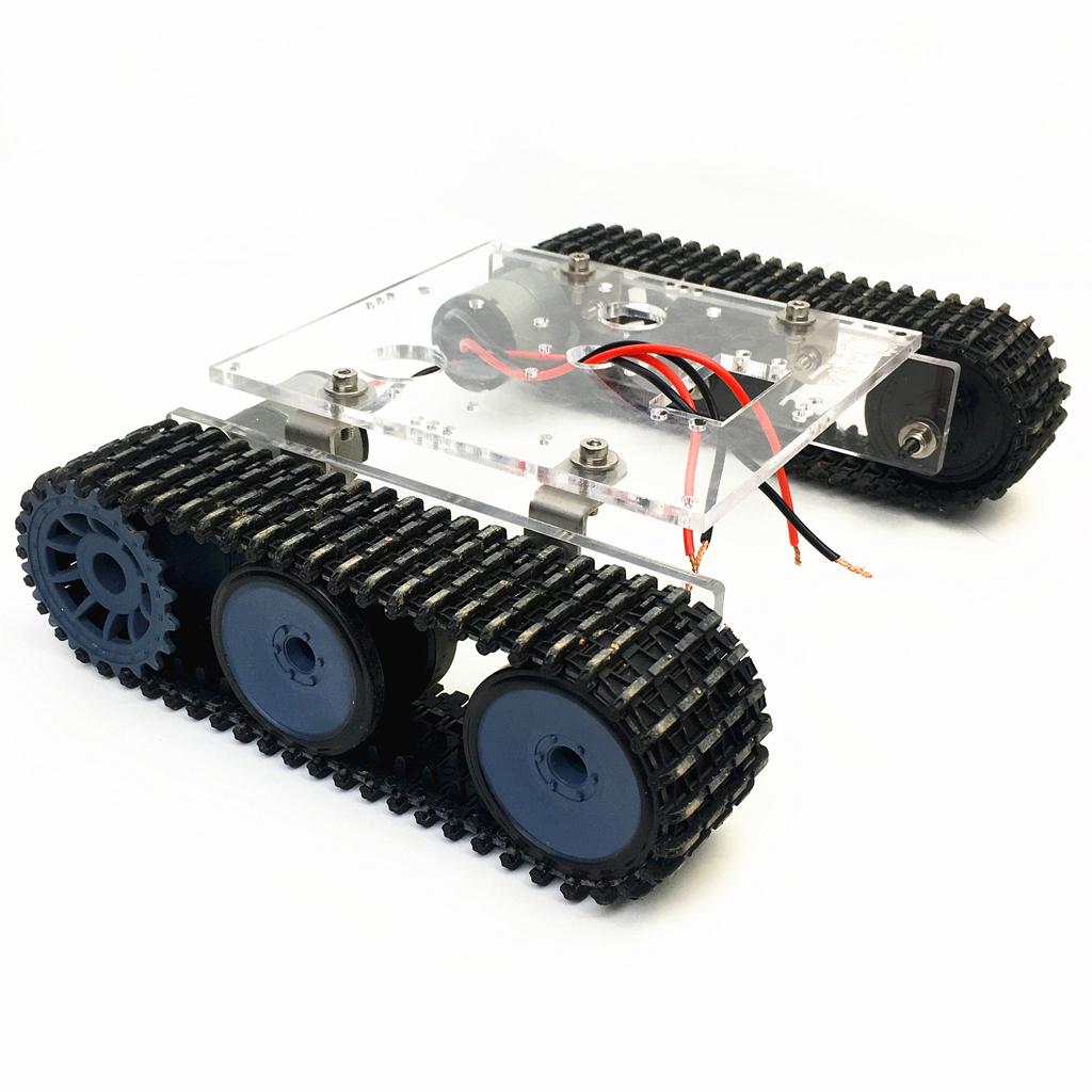 Acrylic Alloy Tank Chassis Tra - Tracked Robot Chassis review and price
