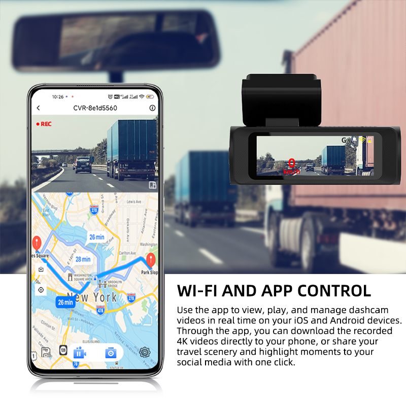 Yangood 4K Dashcam With Built- - Infrared Obstacle Sensor review and price