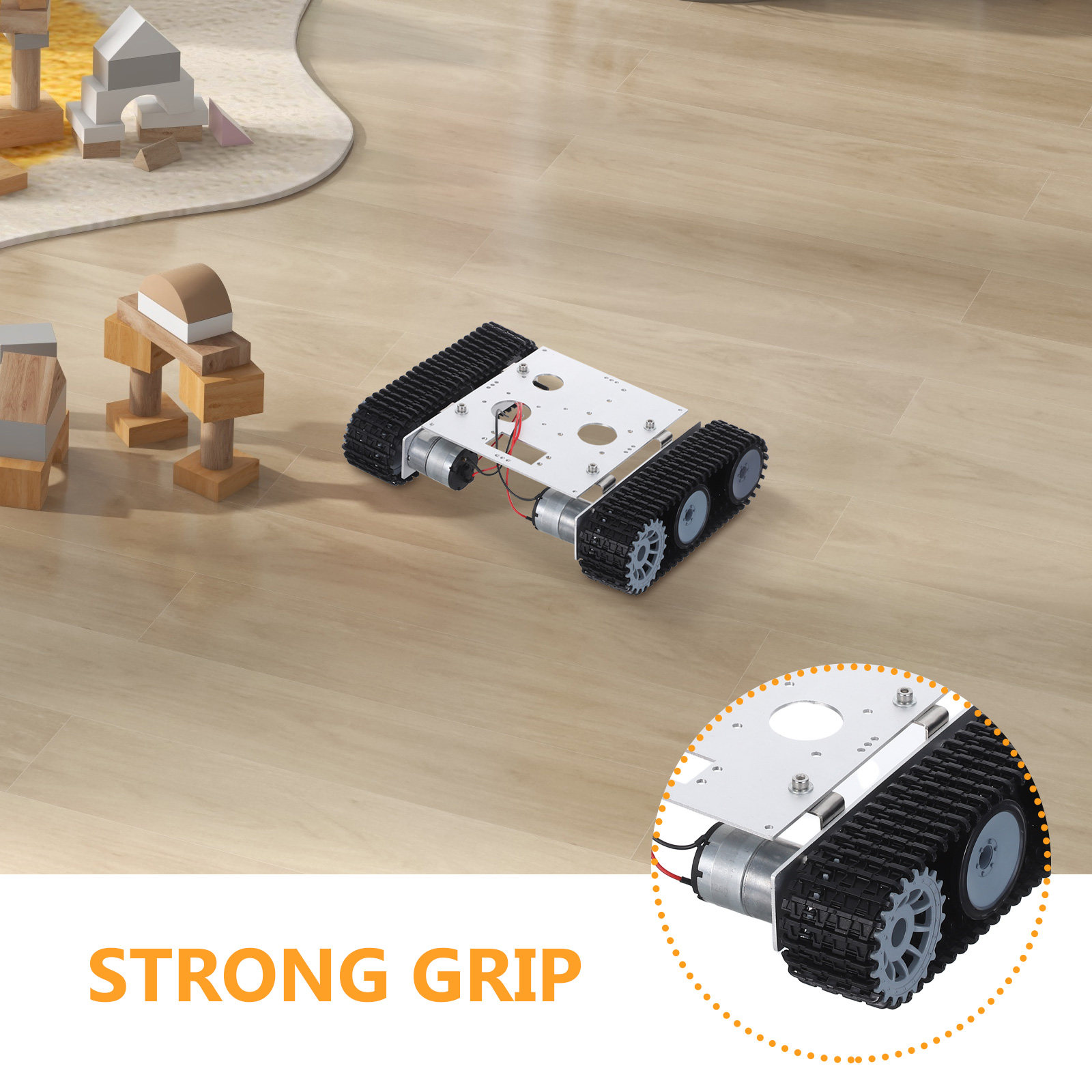 Metal Robot Tank Chassis Kit - - Tracked Robot Chassis review and price