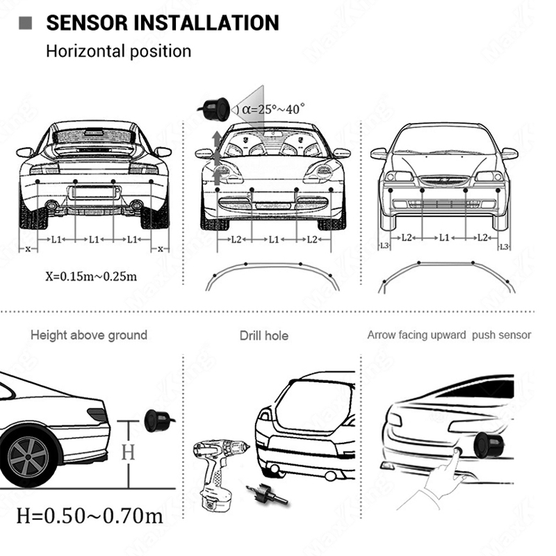 Car Reverse Radar Kit Vehicle  - Infrared Obstacle Sensor review and price