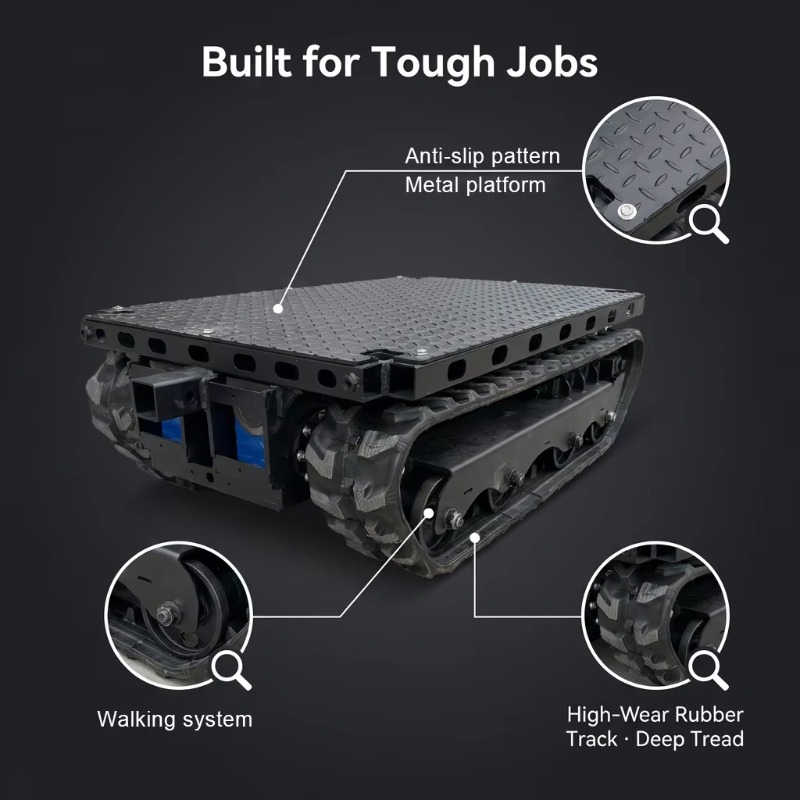 Heavy-load Crawler Tracked Cha - Tracked Robot Chassis review and price