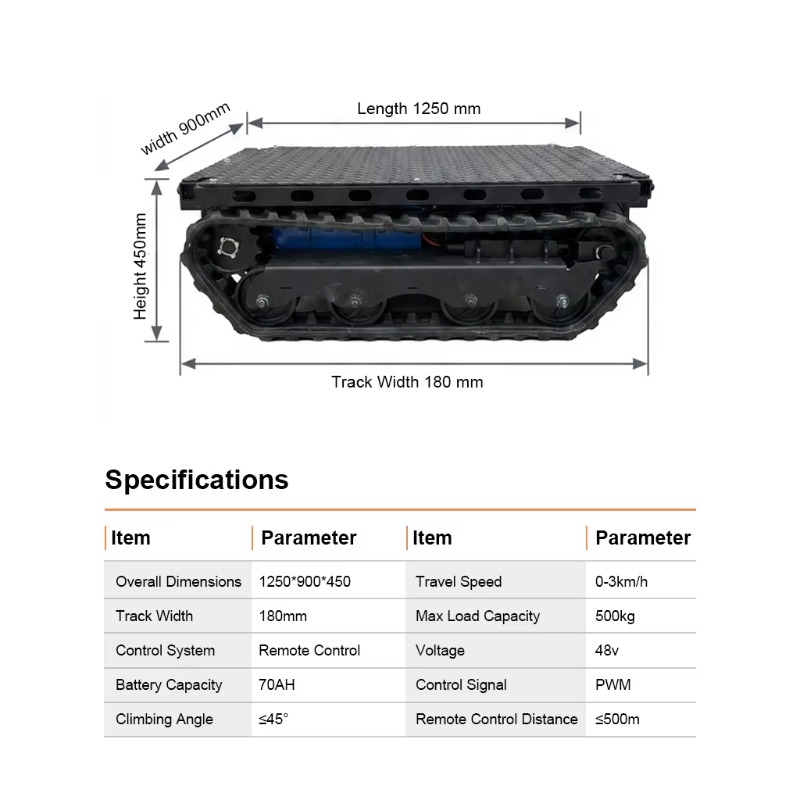 Heavy-load Crawler Tracked Cha - Tracked Robot Chassis review and price
